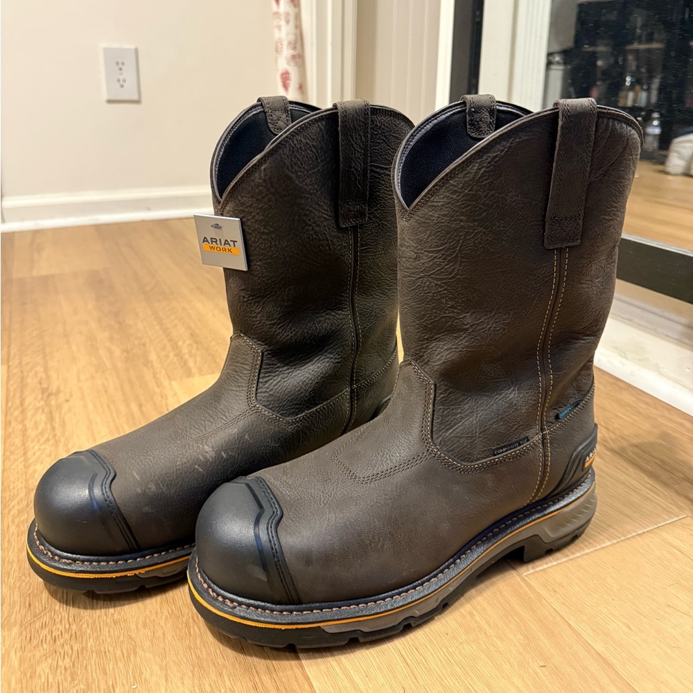 Ariat Dark Brown Safety Toe Boots